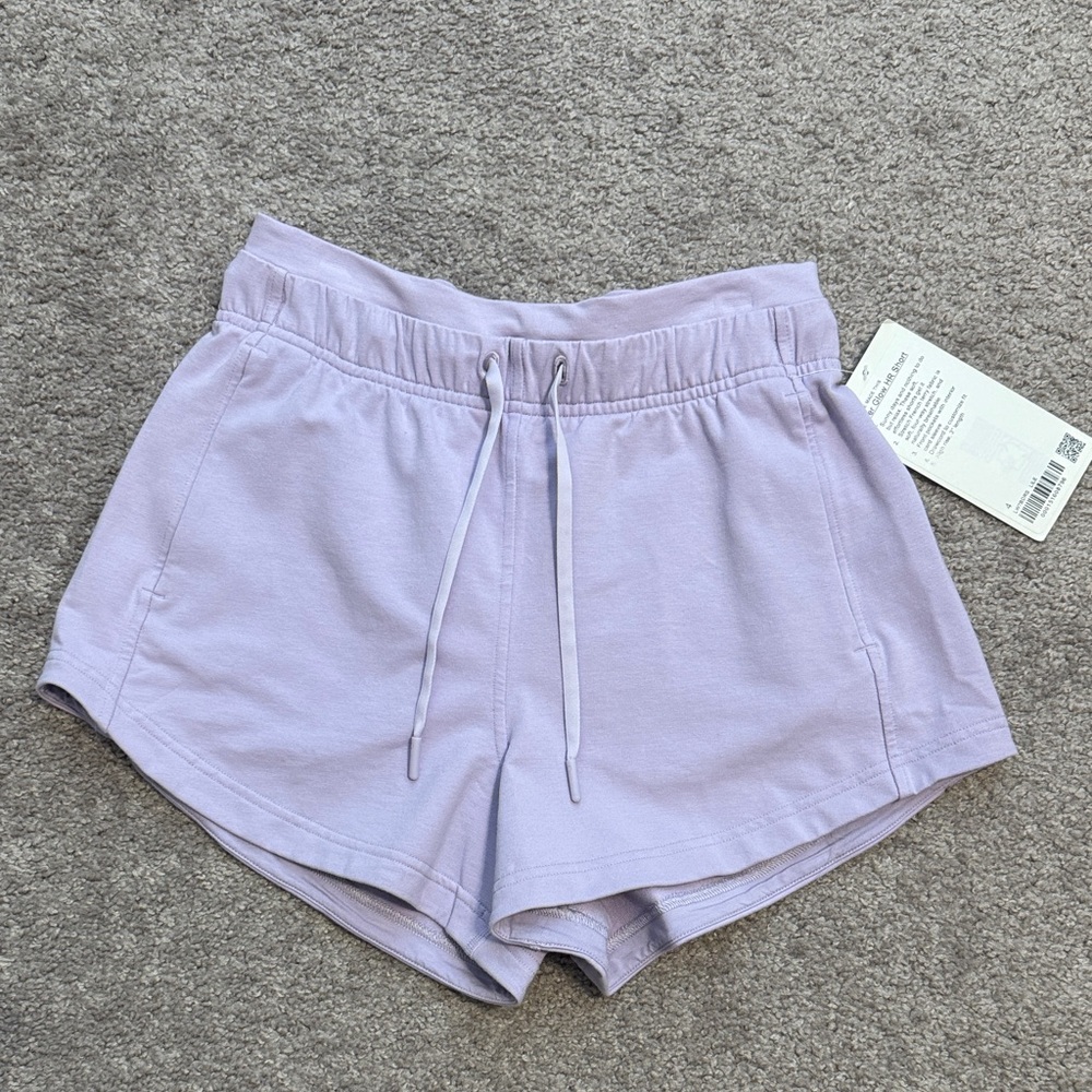 Lululemon Inner Glow High Rise Short 3”- Lilac Ether